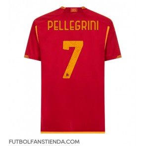 AS Roma Lorenzo Pellegrini #7 Primera Equipación 2023-24 Manga Corta